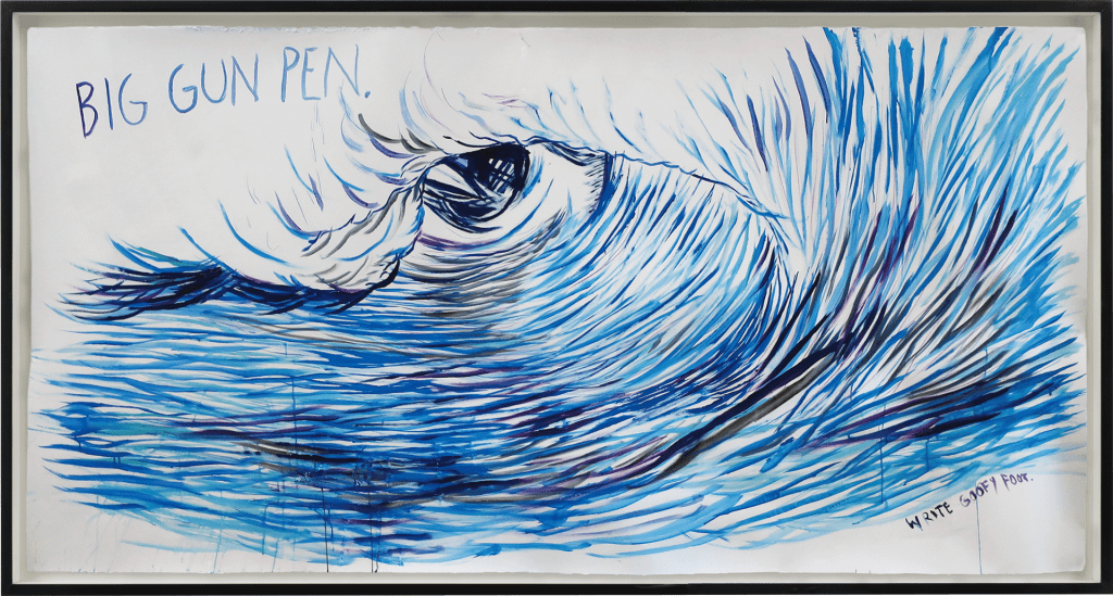 No Title (Big gun pen...), de Raymond Pettibon, de 2020