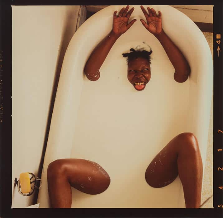 Whoopi Goldberg por Annie Leibovitz, Berkeley, California, 1984