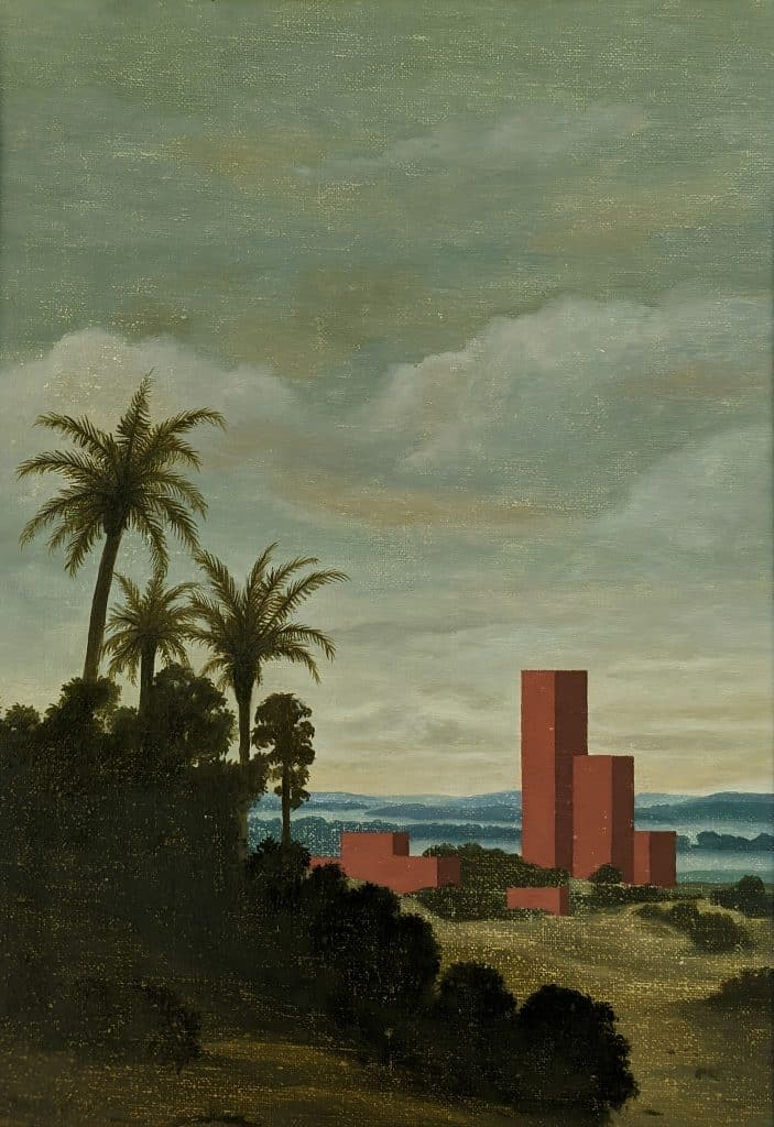 Max Gómez Canle Ladrillo invención II, 2022 óleo sobre linho Edição: única 32 x 24 cm