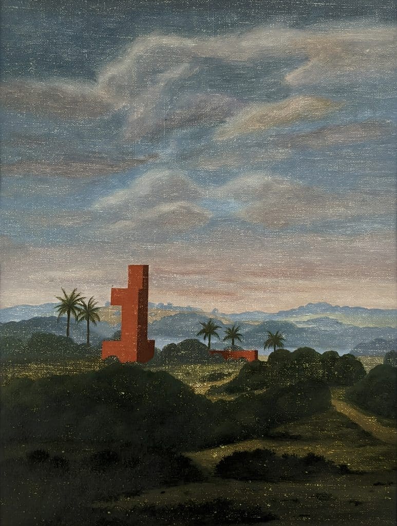 Max Gómez Canle Ladrillo invención V, 2022 óleo sobre linho Edição: única 32 x 24 cm