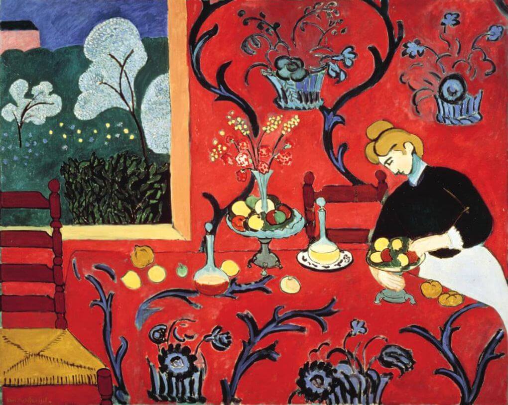 Le Dessert: harmonie en rouge (Harmonia em vermelho), 1908