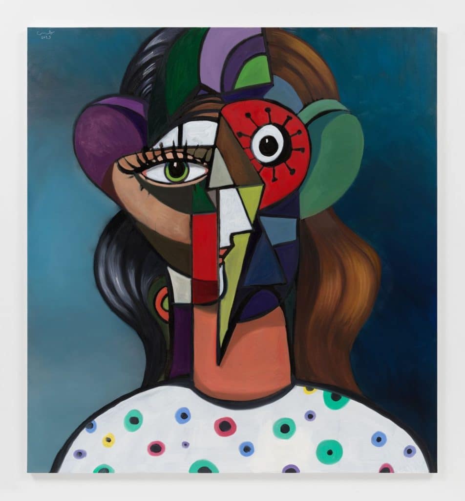 Female Portrait Composition George Condo