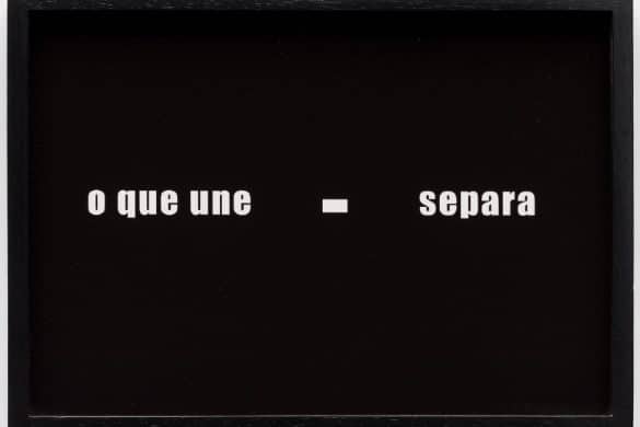 O que une - separa, 2024, de Lenora de Barros / Crédito: Assessoria de Comunicação